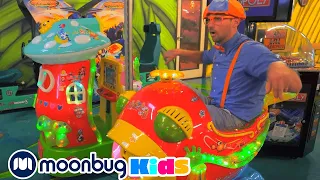 Blippi Explores Jungle Animals | Blippi! | Kids Songs | Moonbug Kids