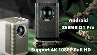 ZEEMR D1 Pro projector Android version has more functions than the same screen version.