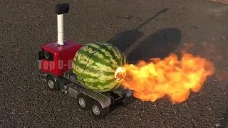 Experiments - #Sparklers #Watermelon #JetTruck