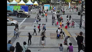 4K timelapse video in Seoul.  - 4k 타임랩스 비디오. 세종문화회관