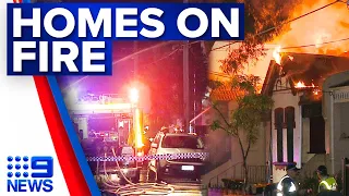 House fire spreads to neighbouring properties in Newtown | 9 News Australia