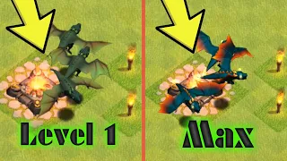 Clash Of Clans Dragon Level 1 to Max Level // Dragons all levels comparison