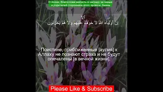 Коран Сура Юнус | 10:62  | Чтение Корана с русским переводом| Quran Translation in Russian