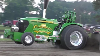 Tractor Pulling Lucas Oil Super Stock/Pro Stock Tractors In Action At The Great Pocomoke Fairgrounds