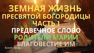 ЗЕМНОЙ ПУТЬ МАТЕРИ ИИСУСА ХРИСТА ЧАСТЬ 1 предвечное слово, родители Марии, благовестие #путьсвятых