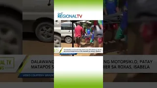 Pagbangga ng truck sa tricycle, nahuli-cam! #shorts | GMA Regional TV