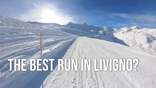 LIVIGNO, Italy | My Favourite/Best Run - Vetta Blesaccia/Faderia lift - Insta 360 X3 | Snowboarding
