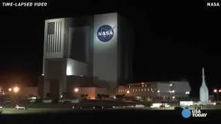 Timelapse video: NASA rolls out Orion Spacecraft