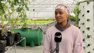 Zandile Kumalo runs Sandton's first hydroponic Rooftop farm