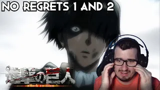 ATTACK ON TITAN OVA: NO REGRETS PART 1 AND 2 REACTION!