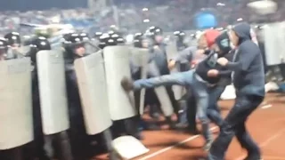 13/14 Shinnik Yaroslavl - Spartak Moscow fans vs riot police