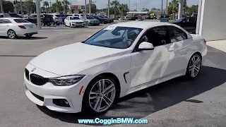 SOLD - USED 2019 BMW 4 SERIES 440I CONVERTIBLE at Coggin BMW (USED) #COB220041C