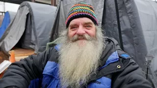 This homeless man came to Seattle's Tent City 5 to find a home.