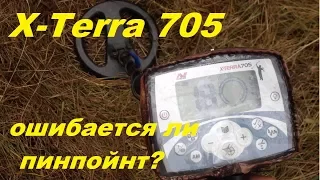 Х-Терра 705.Ошибается ли пинпойнт в идентификации цели?/X-Terra 705. Is the pinpoint knocked out?