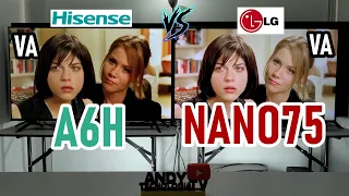 LG NANO75 vs HISENSE A6H: Smart TVs 4K con Panel VA / Ninguno tiene HDMI 2.1