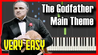 🎹 How to Play The Godfather Theme ✔️ | 【2022】Easy Slow Piano Tutorial (Synthesia)
