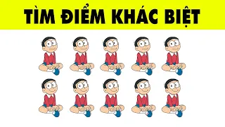 Trổ Tài Tìm Điểm Khác Biệt Của DOREMON Xem Ai Mới Là Người Có Đôi Mắt Nhạy Bén P2 | Nhanh Trí