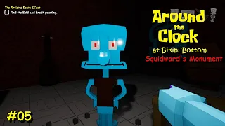 Around the Clock at Bikini Bottom (Full Game Pre-release Build ) #05 Squidward's Monument