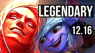 VLADIMIR vs TRISTANA (MID) | 17/1/8, Legendary, 6 solo kills, 800+ games | EUW Master | 12.16