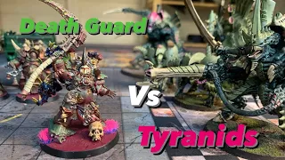 New Tyranids Vs Death Guard Warhammer 40K Battle Report 10th Edition #40k #warhammer #battlereport