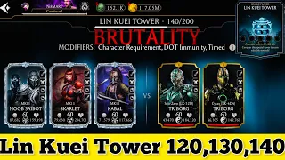 Lin Kuei Tower Boss Battle 120 , 130 & 140 Fight + Rewards MK Mobile