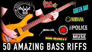 50 Amazing Bass Riffs | Part TWO