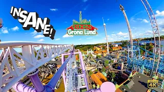 Insane Zac Spin Roller Coaster On Ride 4K POV Gröna Lund 2023 08 13