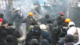 Киев, атака на Беркут на Грушевского, 20-01-2014