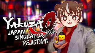 dumb cat reacts to Yakuza 0 "Review" | Japan Simulator™ | Friday Night Fever by Max0r :D | Reaction