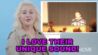 Christina Aguilera Listening To TWENTY ONE PILOTS for the first time