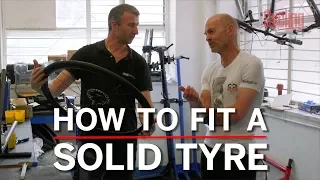 How to fit a solid tyre | Cycling Weekly