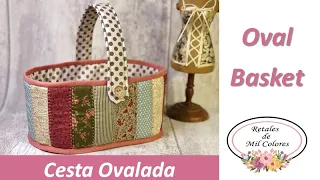 Cesta Oval tutorial fácil rápido patchwork para principiantes paso a paso Moldes patrones Gratis 069