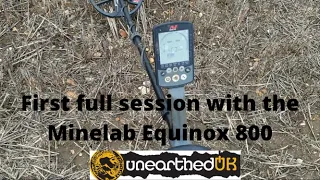 First full session with the minelab equinox 800