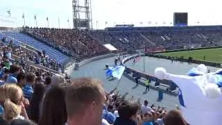 Зенит - Локомотив 01.09.2013 г. стадион "Петровский", фанаты против "Глушилок" на стадионах