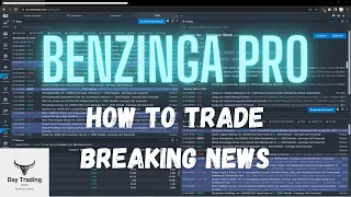 How To Day Trade Using Benzinga Pro / Breaking News Strategy 2022