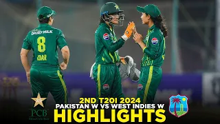 Full Highlights | Pakistan Women vs West Indies Women | 2nd T20I 2024 | PCB | M2F2A