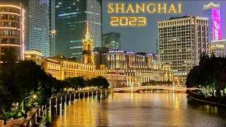 4K Shanghai|The Stunning Downtown Riverside Night Walk Tour 2023 China 上海最美的苏州河畔风光|外滩源历史建筑街区焕新登场！