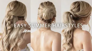 3 CUTE + EASY SUMMER HAIRSTYLES 2020 🍒