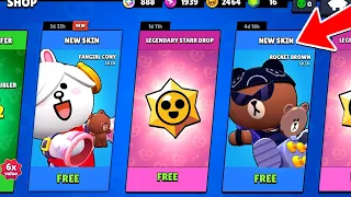 LUCKIEST!!🔥 2 REWARDS🎁 LEGENDARY NEW GIFTS😱 BRAWL STARS UPDATE🔥😱!!