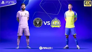 Epic Gameplay: Al Nassr vs. Inter Miami in FIFA 23 | Ronaldo vs. Messi Clash of legends|4K UHD (PS5)