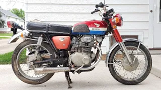 Barn Find Honda CB350 Sitting For Years. Will It Run?