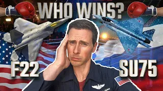 F-22 vs Russian Su-75 Fighter Pilot Reacts