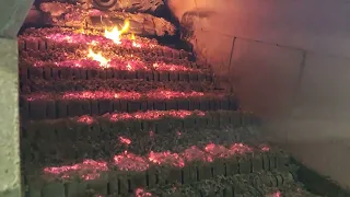 Пеллетный котёл 500 кВт - работа факельной горелки на пеллете из лузги подсолнечника