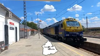 Día de trenes en los alrededores de la provincia de Sevilla (Cantillana, La Salud, Los Rosales)