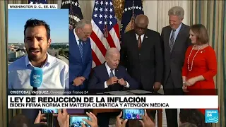 Informe desde Washington: Biden firmó ley en materia climática y atención médica