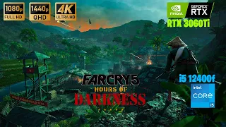 FAR CRY 5 Hours of Darkness DLC: RTX 3060Ti 1080p, 1440p, 2160p All settings 4k benchmarks! 2022