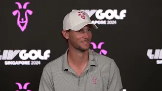 Thomas Pieters Matt Wolff Range Goats Saturday Presser LIV Golf Singapore 2024 © LIV Golf