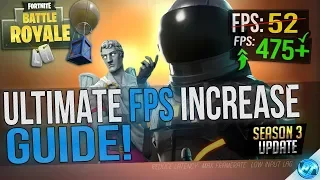 🔧 FORTNITE Battle Royale: Dramatically increase performance / FPS with any setup! Season 3