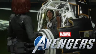 MARVEL'S AVENGERS MONICA RAPPACCINI MECH BOSS FIGHT ENCOUNTER! (BLACK WIDOW GAMEPLAY!)