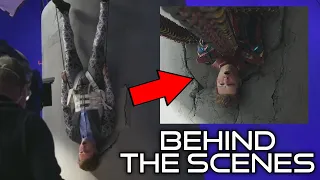 Spider-Man: No way home (2021) behind the scenes footage (side by side). Special features